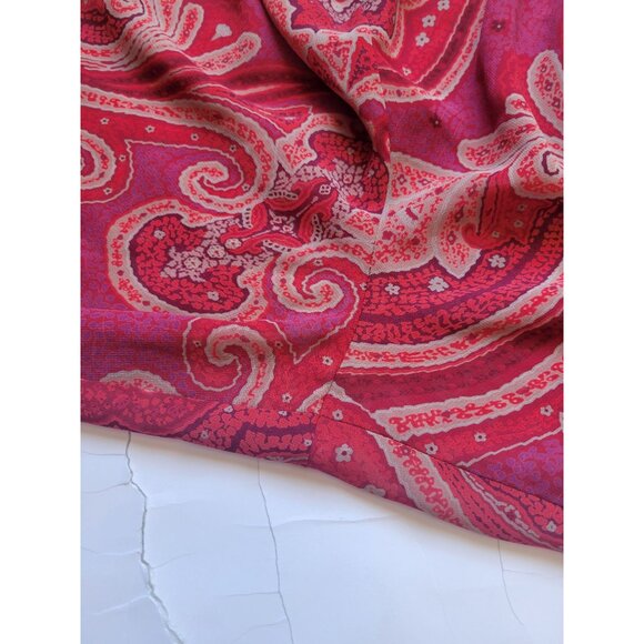 Victoria's Secret Pajama Ressort Set Coverup Red Paisley Size L Paisley Casual - Picture 9 of 12